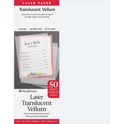 Strathmore Laser Translucent Vellum tulostukseen, 50 arkkia