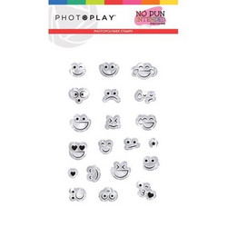PhotoPlay leimasinsetti Smiley Faces, No Pun Intended