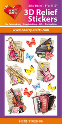 Hearty Crafts 3D Relief -tarrat, Music