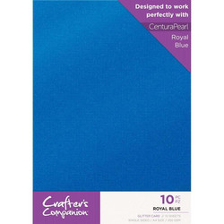Crafter's Companion Glitter -kartonki, Royal Blue, A4