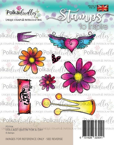 Polkadoodles Collage Queen For a Day -leimasinsetti