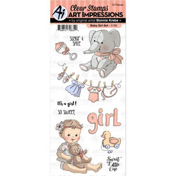 Art Impressions Baby Girl -leimasinsetti