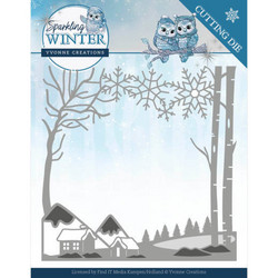 Yvonne Creations Sparkling Winter stanssi Winter Landscape