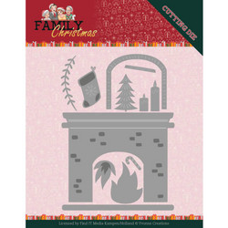 Yvonne Creations Family Christmas stanssisetti Fireplace