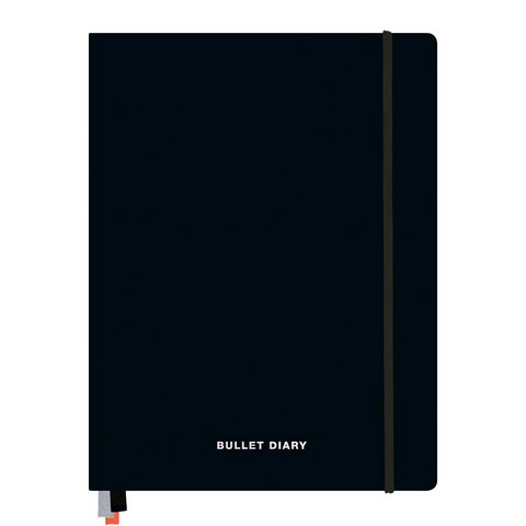 Paper Poetry Bullet Diary kalenteri, hardcover, musta