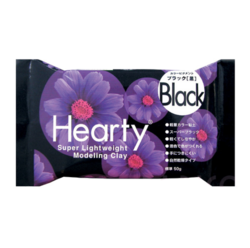 Hearty Super Lightweight Air-Dry Clay, kevytsavi, musta, 50 g