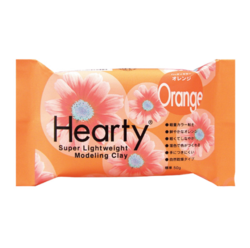 Hearty Super Lightweight Air-Dry Clay, kevytsavi, oranssi, 50 g