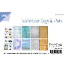Joy! crafts paperipakkaus Watercolor Dogs & Cats