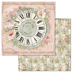 Stamperia skräppipaperi Clock