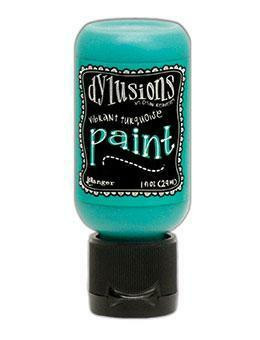 Dylusions Flip Cap -akryylimaali, sävy Vibrant Turquoise