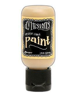 Dylusions Flip Cap -akryylimaali, sävy Vanilla Custard