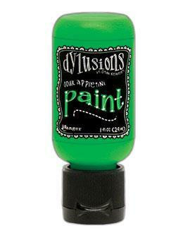 Dylusions Flip Cap -akryylimaali, sävy Sour Appletini