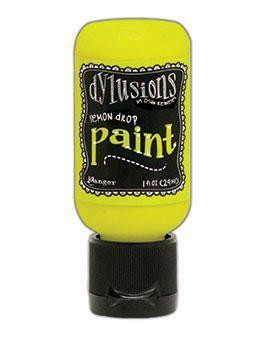 Dylusions Flip Cap -akryylimaali, sävy Lemon Drop