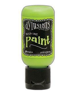 Dylusions Flip Cap -akryylimaali, sävy Fresh Lime