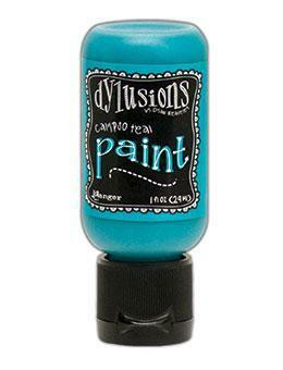 Dylusions Flip Cap -akryylimaali, sävy Calypso Teal