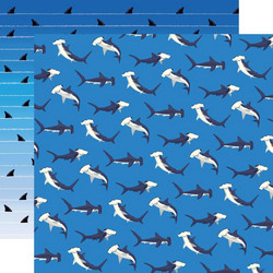 Carta Bella Fish Are Friends skräppipaperi Shark Dance