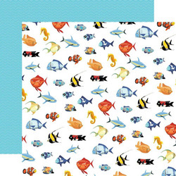 Carta Bella Fish Are Friends skräppipaperi Fish March