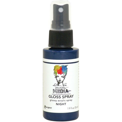 Dina Wakley Media Gloss Spray -suihke, sävy Night, 56 ml