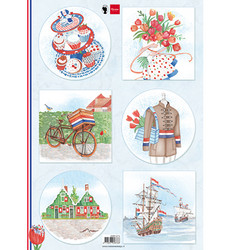 Marianne Design korttikuvat I Love Holland, Bicycle