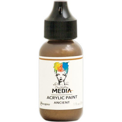Dina Wakley Media Metallic akryylimaali, sävy Ancient, 29 ml