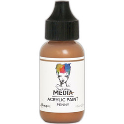 Dina Wakley Media Metallic akryylimaali, sävy Penny, 29 ml