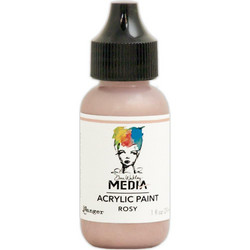 Dina Wakley Media Metallic akryylimaali, sävy Rosy, 29 ml