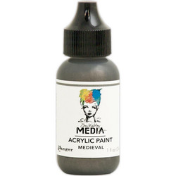 Dina Wakley Media Metallic akryylimaali, sävy Medieval, 29 ml