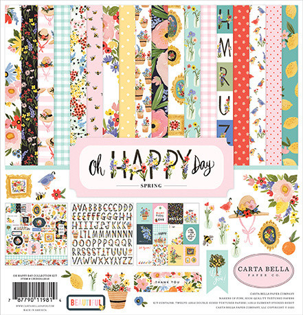 Carta Bella Oh Happy Day -paperipakkaus, 12