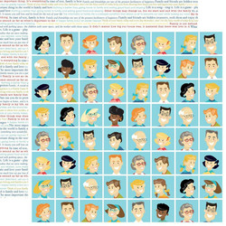 Carta Bella Family Night skräppipaperi Faces