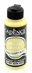Cadence Hybrid Acrylic -akryylimaali, sävy Light Yellow, 120 ml