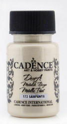 Cadence Dora Metallic -akryylimaali, sävy Champagne, 50 ml