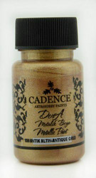 Cadence Dora Metallic -akryylimaali, sävy Antique Gold, 50 ml