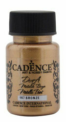 Cadence Dora Metallic -akryylimaali, sävy Bronze, 50 ml