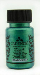 Cadence Dora Metallic -akryylimaali, sävy Emerald, 50 ml