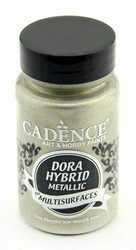 Cadence Dora Hybrid Metallic -akryylimaali, sävy Platinum, 90 ml