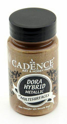 Cadence Dora Hybrid Metallic -akryylimaali, sävy Antique Gold, 90 ml