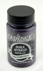 Cadence Dora Hybrid Metallic -akryylimaali, sävy Dark Orchid, 90 ml