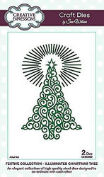 Creative Expressions stanssisetti Illuminated Christmas Tree