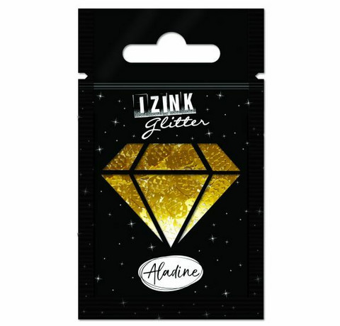 Aladine Izink Glitter -koristeet, Gold Pineapple 