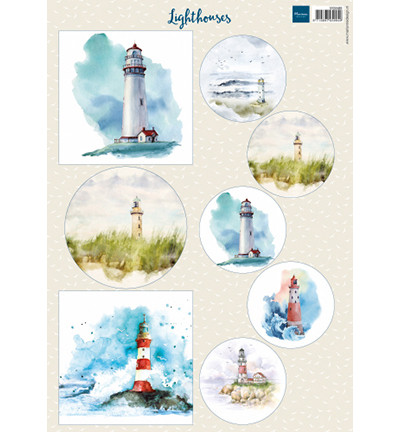Marianne Design Lighthouses -korttikuvat