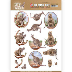 Amy Design Wild Animals Outback 3D-kuvat Kangaroo
