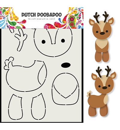 Dutch DooBaDoo Card Art Reindeer -sapluuna