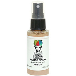 Dina Wakley Media Gloss Spray -suihke, sävy Apricot, 56 ml