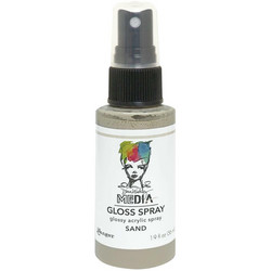Dina Wakley Media Gloss Spray -suihke, sävy Sand, 56 ml