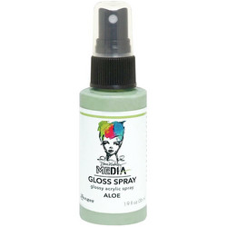 Dina Wakley Media Gloss Spray -suihke, sävy Aloe, 56 ml