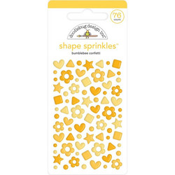 Doodlebug Shape Sprinkles Enamel tarrat, Bumblebee Confetti