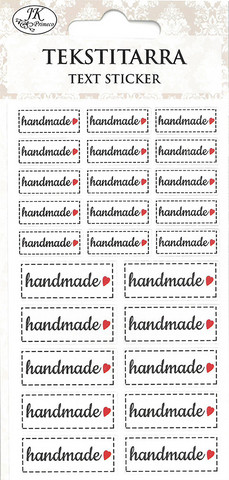Tekstitarra Handmade