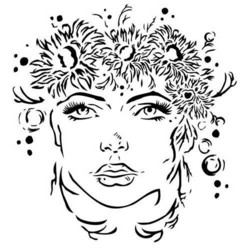 13@rts Mixed Media sapluuna Summer Girl