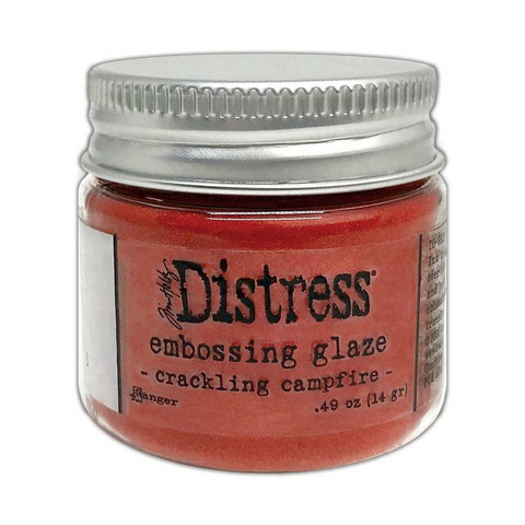 Tim Holtz Distress Embossing Glaze -jauhe, sävy Crackling Campfire