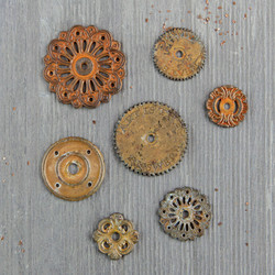 Finnabair Mechanicals -metallikoristeet Rustic Washers